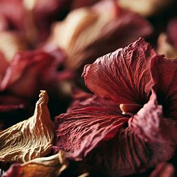 imagem para flores de hibisco secas